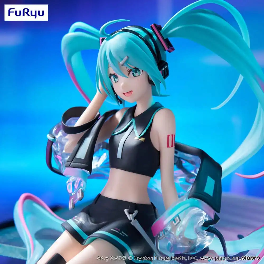 Hatsune Miku Noodle Stopper PVC Statue Neon Cyber 16 cm - Smalltinytoystore