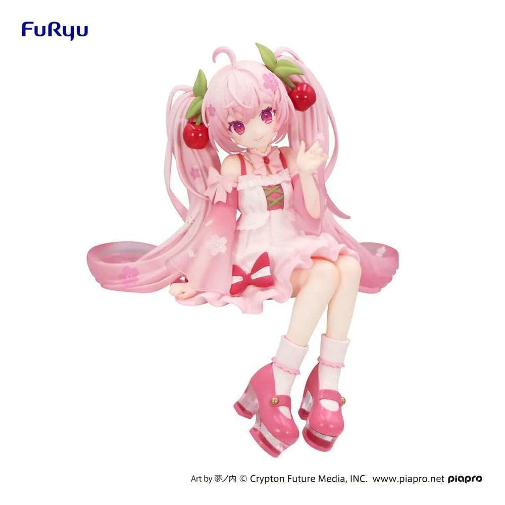 Hatsune Miku Noodle Stopper PVC Statue Sakura Miku 2025 14 cm - Smalltinytoystore