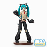 Hatsune Miku Project DIVA Arcade Future Tone SPM PVC Statue Hatsune Miku Kitty Cat 23 cm - Smalltinytoystore