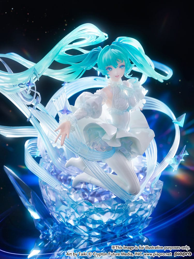 Hatsune Miku PVC Statue 1/7 Hatsune Miku - Crystal Dress Ver. 22 cm - Smalltinytoystore