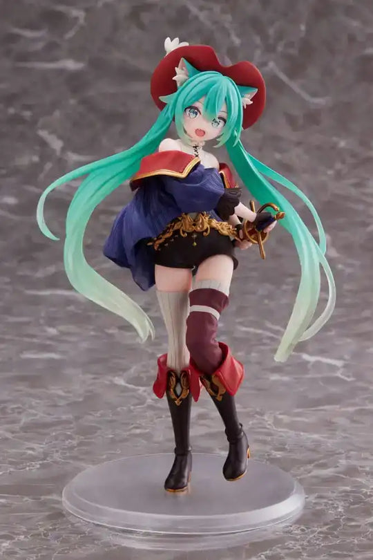 Hatsune Miku PVC Statue Hatsune Miku Wonderland Puss in Boots 18 cm - Smalltinytoystore