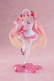Hatsune Miku PVC Statue Newley Written Sakura Miku Japanese Cafe Ver. Reissue 18 cm