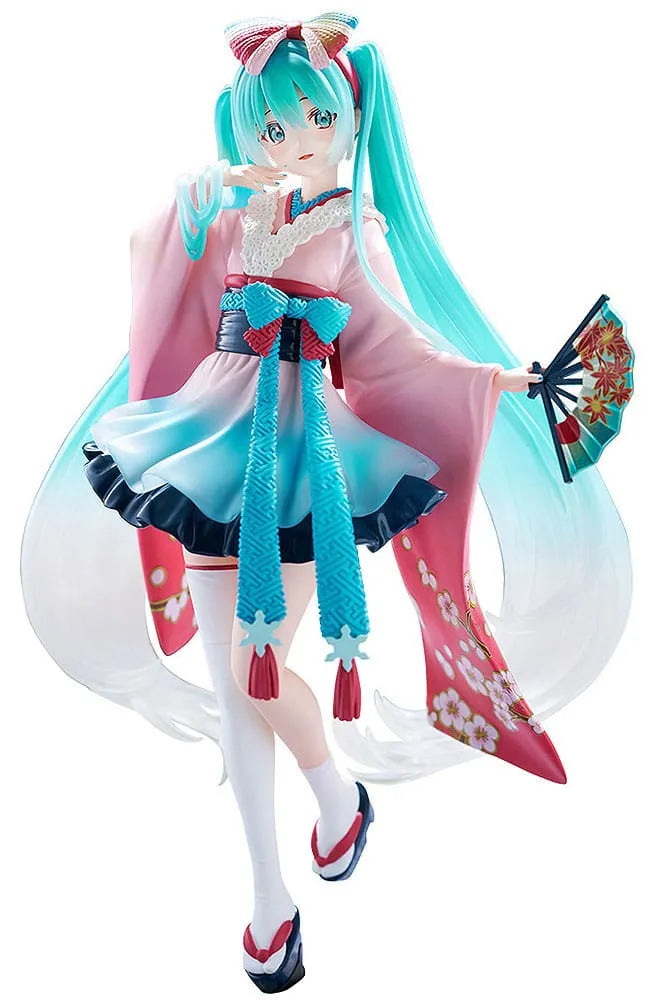 Hatsune Miku Statue Neo Tokyo Series Kimono 22 cm - Smalltinytoystore