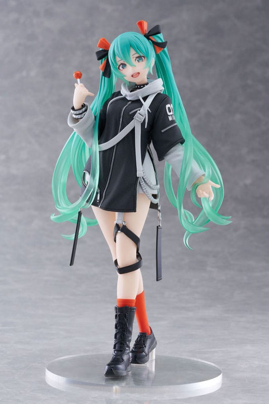 Hatsune Miku Wonderland PVC Statue Fashion Punk Ver. 18 cm - Smalltinytoystore