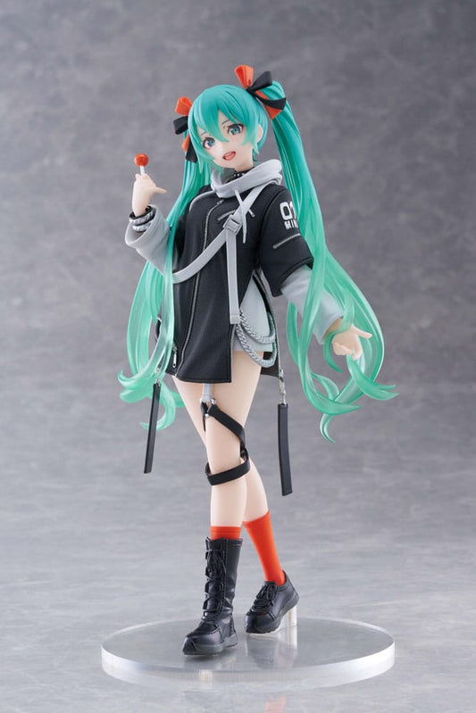 Hatsune Miku Wonderland PVC Statue Fashion Punk Ver. 18 cm - Smalltinytoystore