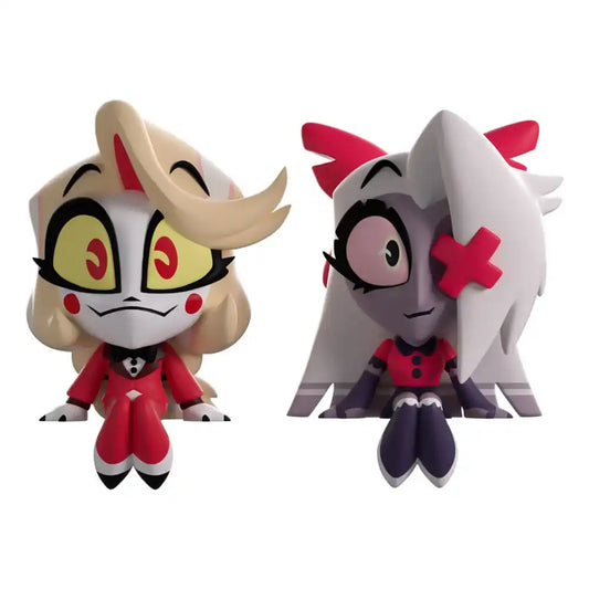 Hazbin Hotel Vinyl Figuren Charlie & Vaggie Monitor Buddiez - Smalltinytoystore