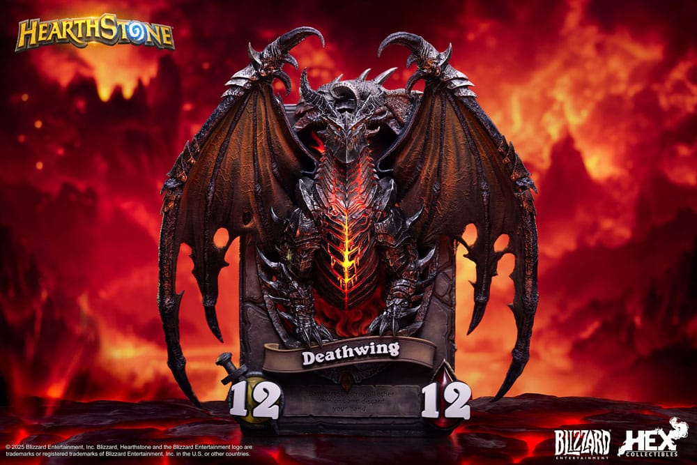Hearthstone 3D Art Frame Statue Deathwing 34 cm - Smalltinytoystore