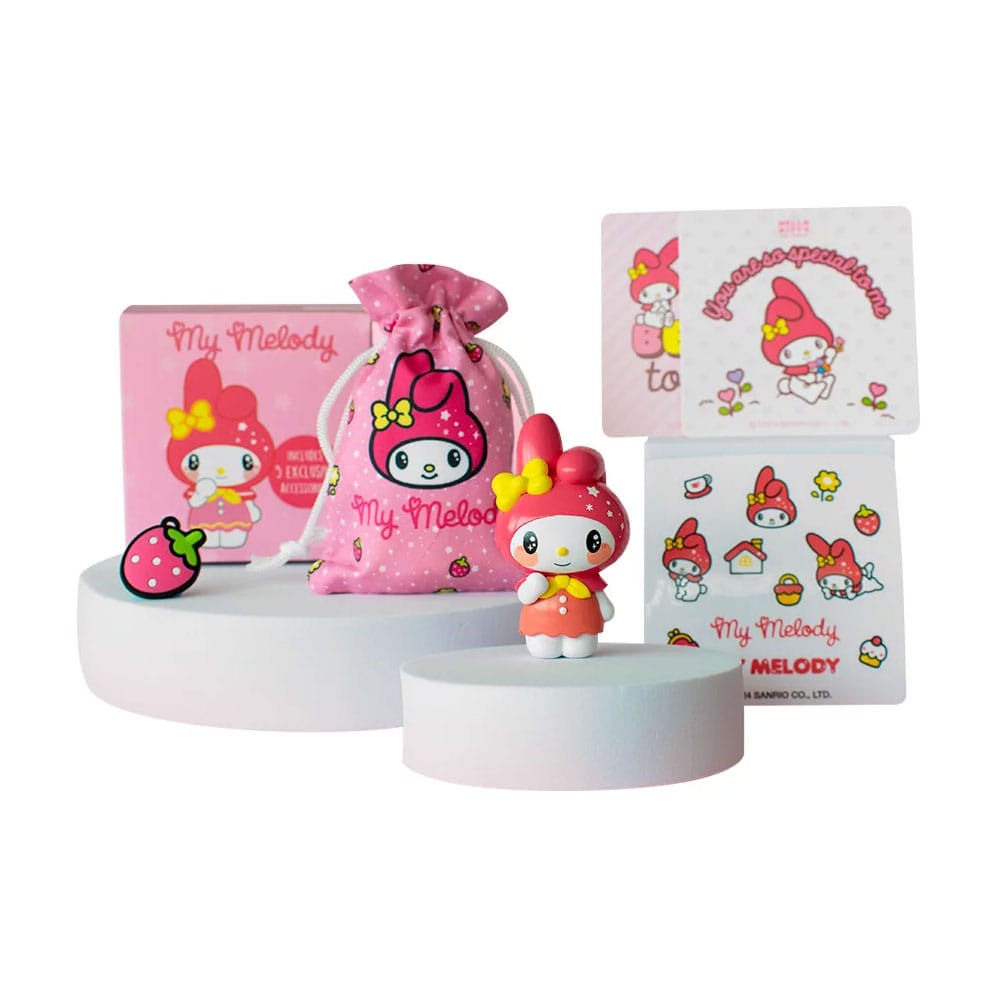Hello Kitty and Friends Minifigur My Melody 6 cm - Smalltinytoystore