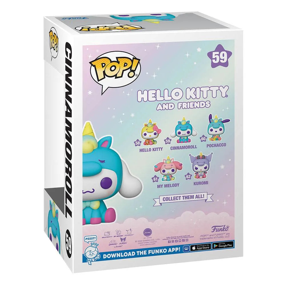 Hello Kitty and Friends POP! Sanrio Vinyl Figur Cinnamoroll 9 cm - Smalltinytoystore