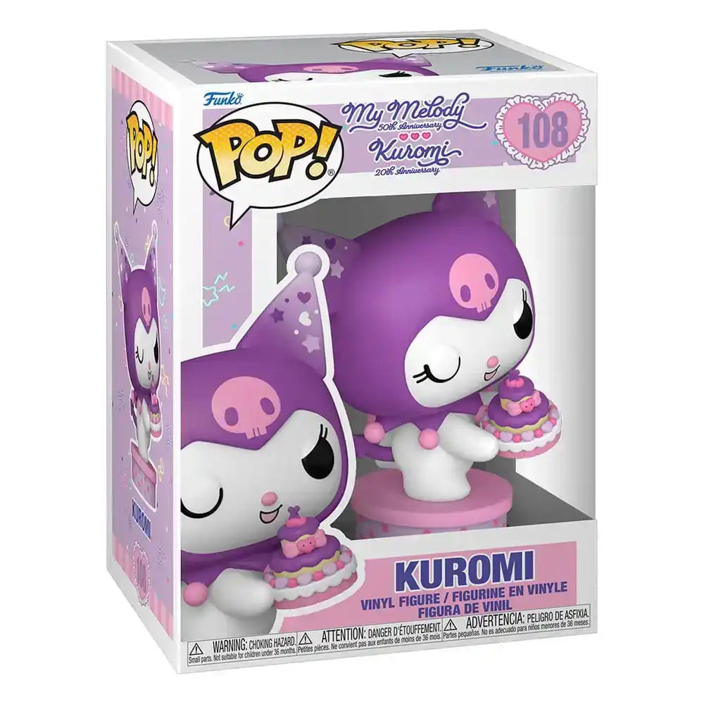 Hello Kitty and Friends POP! Vinyl Figur Kuromi with Cake (20th Anniversary) 9 cm - Smalltinytoystore