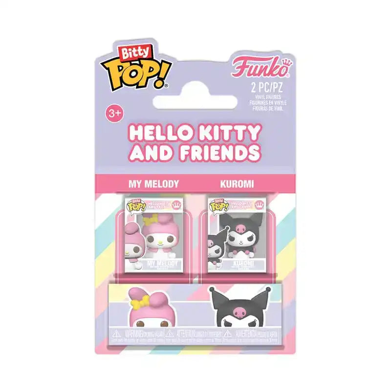Hello Kitty Bitty POP! Vinyl Figuren 2er-Pack My Melody&Kuromi 2 cm - Smalltinytoystore