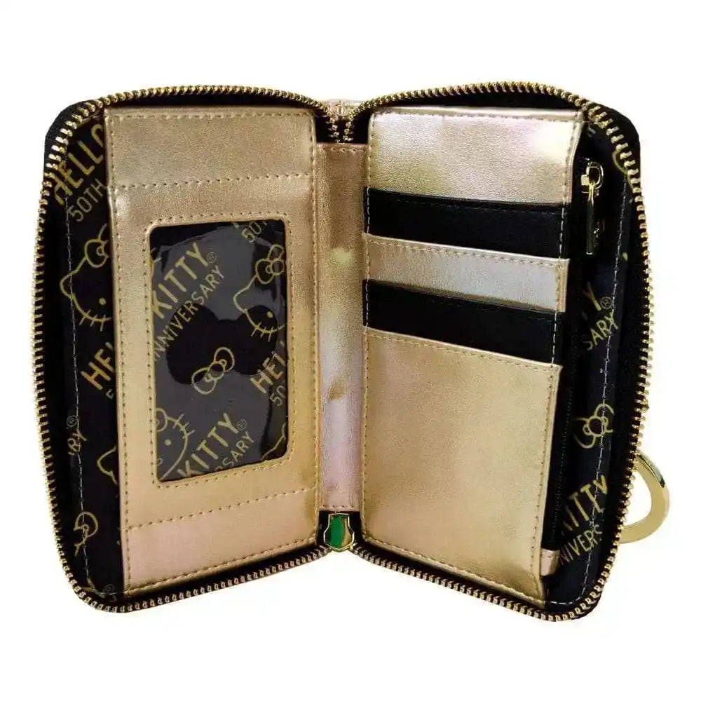 Hello Kitty by Loungefly Geldbeutel 50th Anniversary Gold - Smalltinytoystore