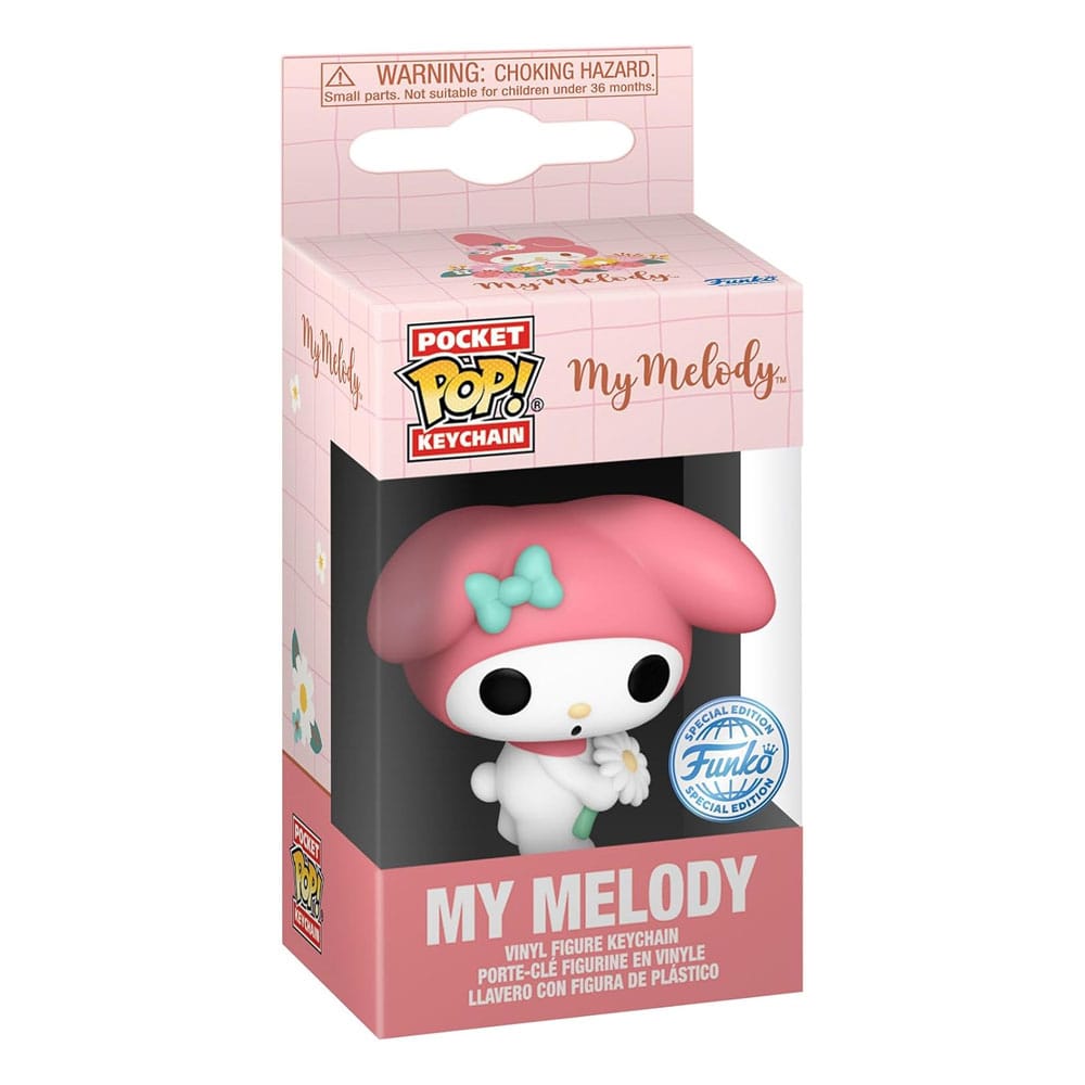 Hello Kitty POP! Vinyl Schlüsselanhänger 4 cm My Melody (Spring Time) Display (12) - Smalltinytoystore