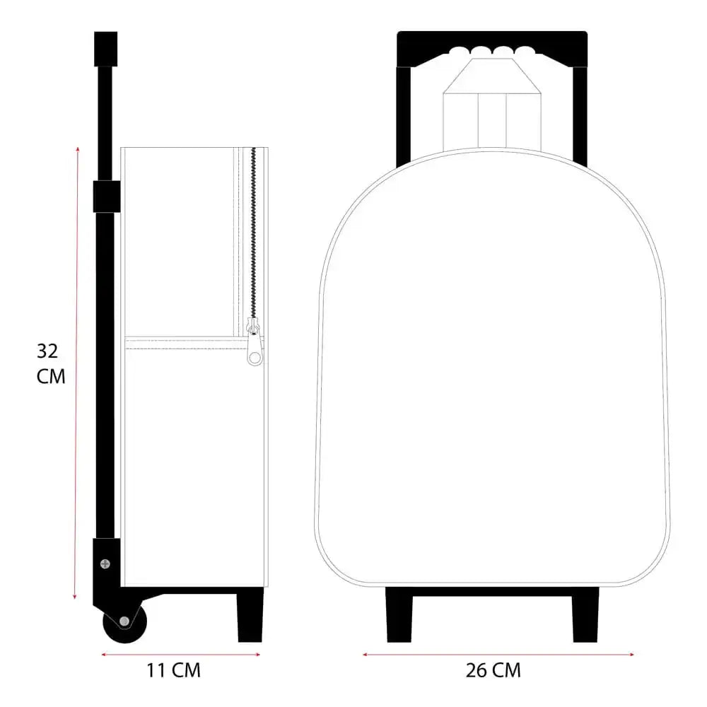 Hello Kitty Rucksack 3D Trolley Another Dimension 32 cm - Smalltinytoystore
