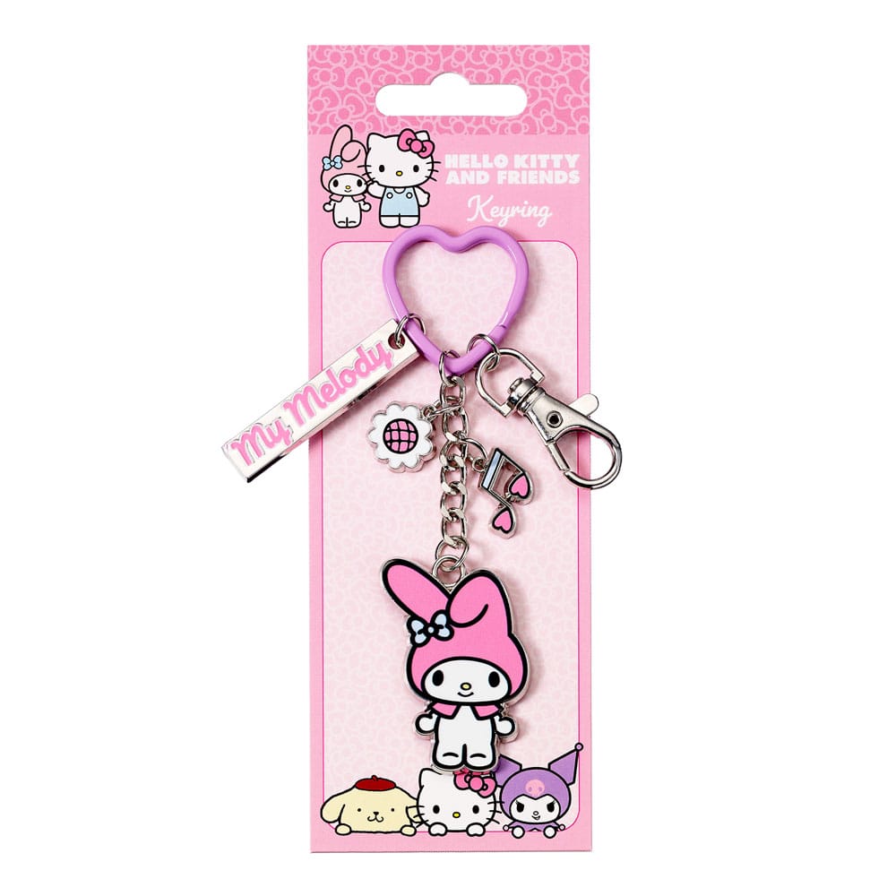 Hello Kitty Schlüsselanhänger mit My Melody Anhänger 15 cm - Smalltinytoystore