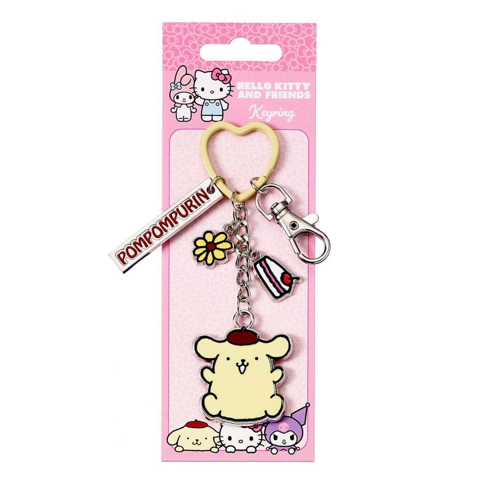 Hello Kitty Schlüsselanhänger mit Pompompurin Anhänger 15 cm - Smalltinytoystore