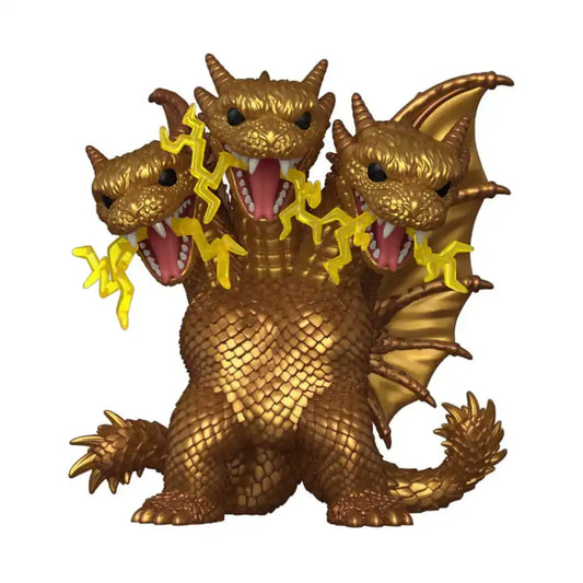 *heo Exclusive Edition* Godzilla Super Sized POP! Movies Vinyl Figur King Ghidora (Electric) 15 cm