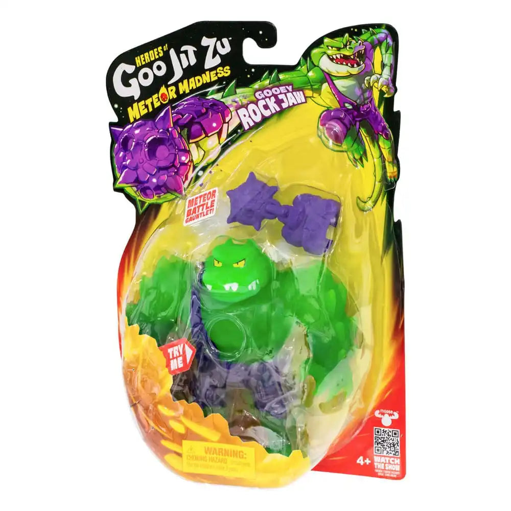 Heroes of Goo Jit Zu Meteor Madness Dehnbare Figur Rock Jaw 12 cm - Smalltinytoystore