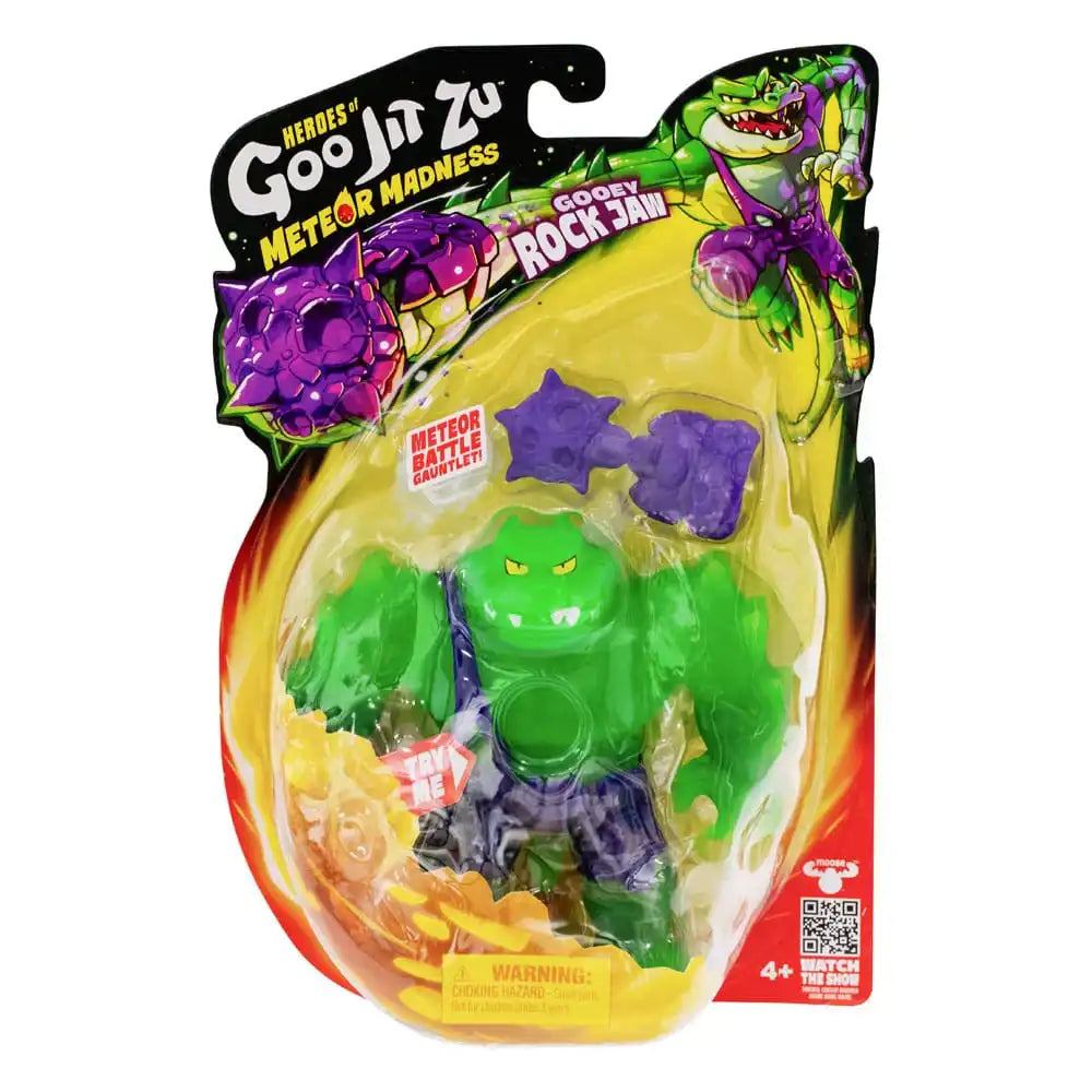 Heroes of Goo Jit Zu Meteor Madness Dehnbare Figur Rock Jaw 12 cm - Smalltinytoystore