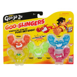 Heroes of Goo Jit Zu Meteor Madness Dehnbare Figuren 5er-Pack Goo Slingers Hyper Blast Slingers 5 cm - Smalltinytoystore
