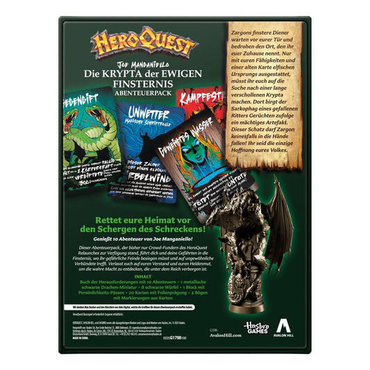 HeroQuest Brettspiel-Erweiterung Die Krypta der ewigen Finsternis Abenteuerpack *Deutsche Version* - Smalltinytoystore