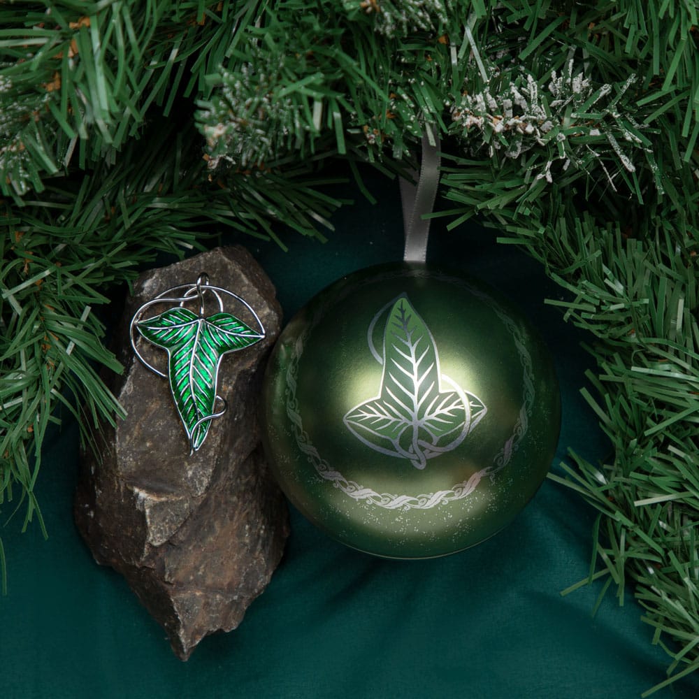 Herr der Herr der Ringe Christbaumschmuck mit Brosche Lorien Leaf - Smalltinytoystore