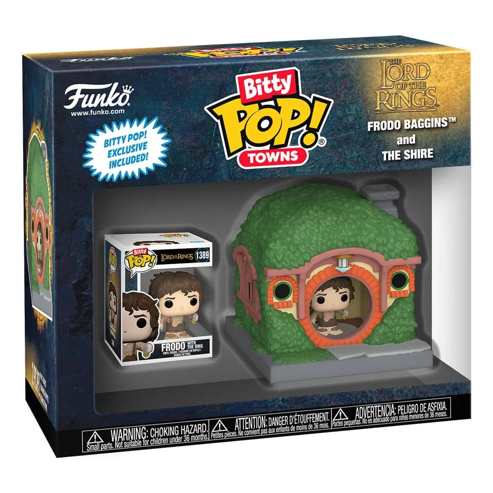 Herr der Ringe Bitty POP! Town Vinyl Figur Frodo at Shire - Smalltinytoystore