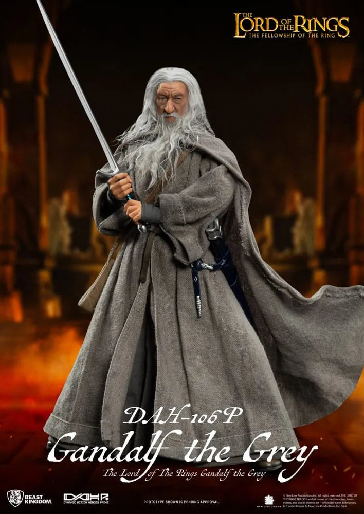 Herr der Ringe Dynamic 8ction Heroes Actionfigur 1/9 Gandalf der Graue 21 cm - Smalltinytoystore