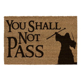 Herr der Ringe Fußmatte You Shall Not Pass 60 x 40 cm - Smalltinytoystore