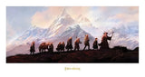 Herr der Ringe Kunstdruck The Fellowship of the Ring: 20th Anniversary 59 x 30 cm - Smalltinytoystore