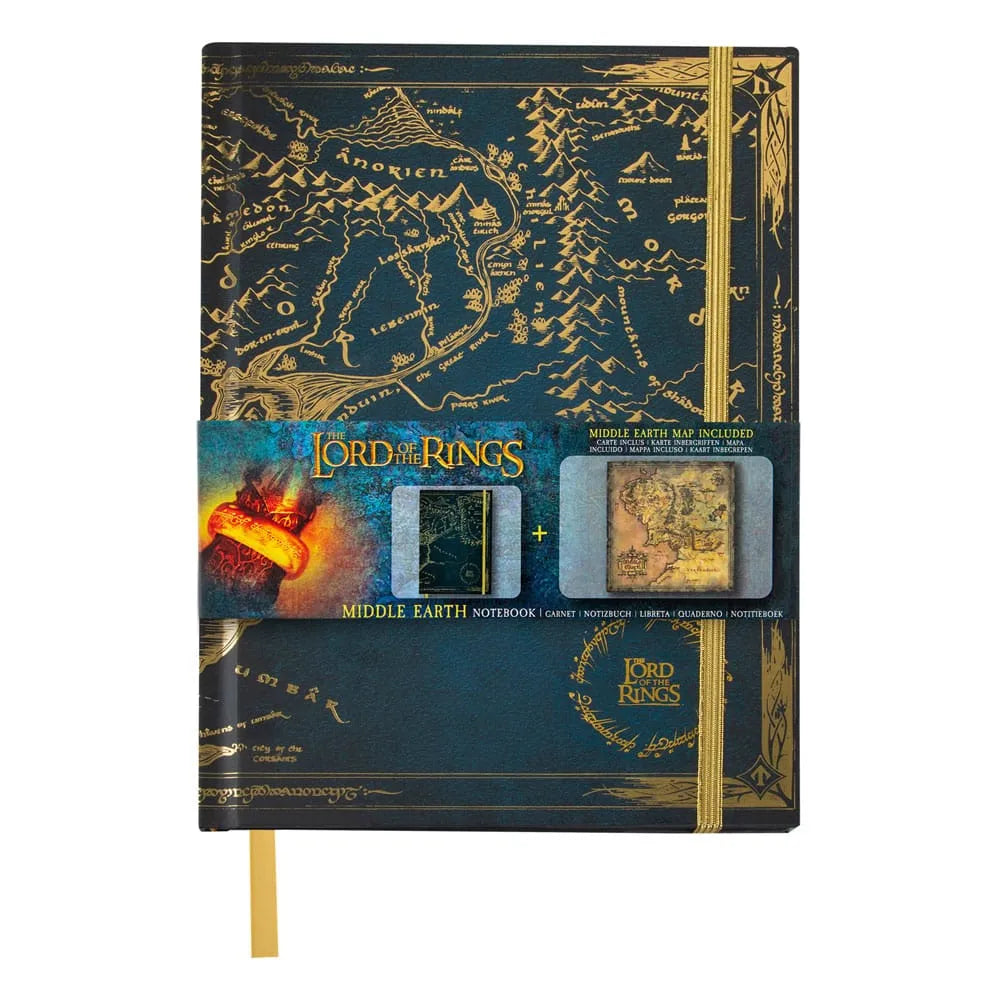 Herr der Ringe Notizbuch Map of Middle Earth - Smalltinytoystore