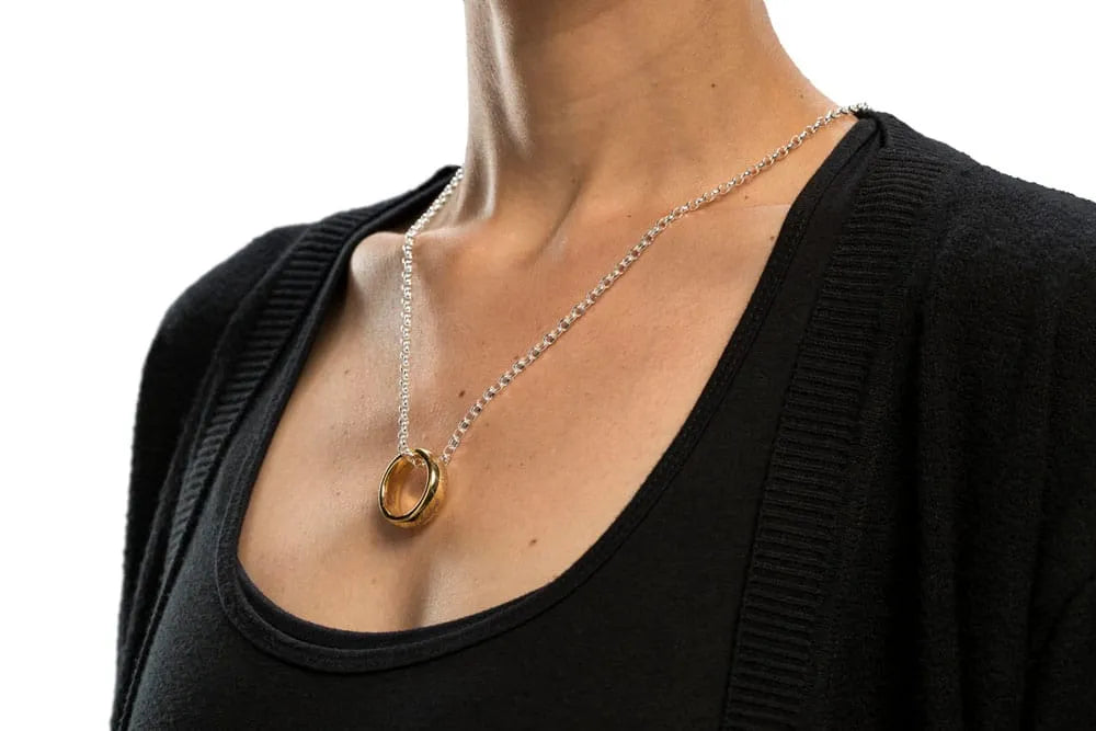 Herr der Ringe Wolfram-Ring Der Eine Ring (vergoldet) Größe 12 - Smalltinytoystore