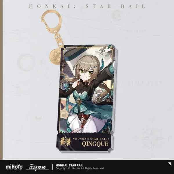 Honkai: Star Rail Charakter Acryl Schlüsselanhänger Qingque 9 cm - Smalltinytoystore
