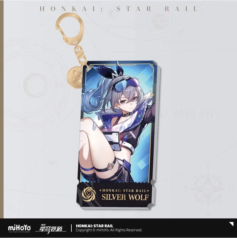 Honkai: Star Rail Charakter Acryl Schlüsselanhänger Silver Wolf 9 cm - Smalltinytoystore