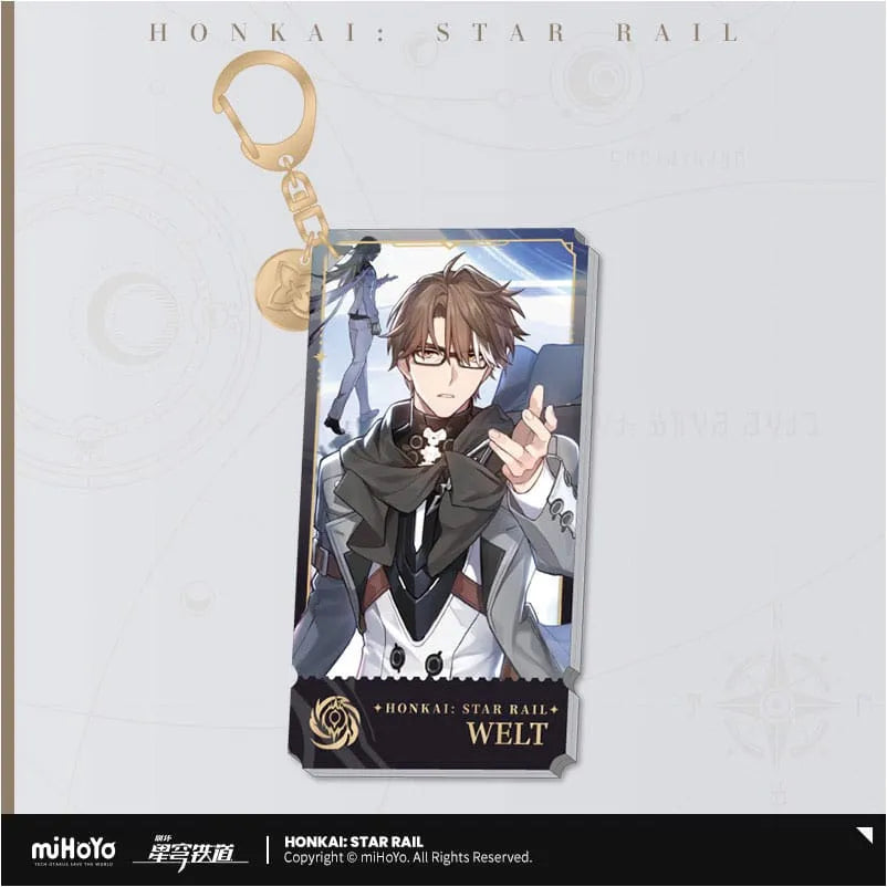 Honkai: Star Rail Charakter Acryl Schlüsselanhänger Welt 9 cm - Smalltinytoystore