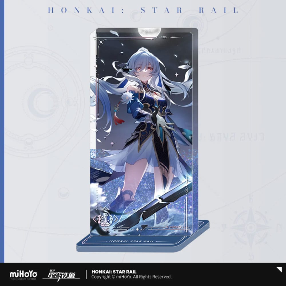 Honkai: Star Rail Light Cone Acryl Ornament mit Glitzer: Jingliu I shall be my own Sowrd 15 cm - Smalltinytoystore