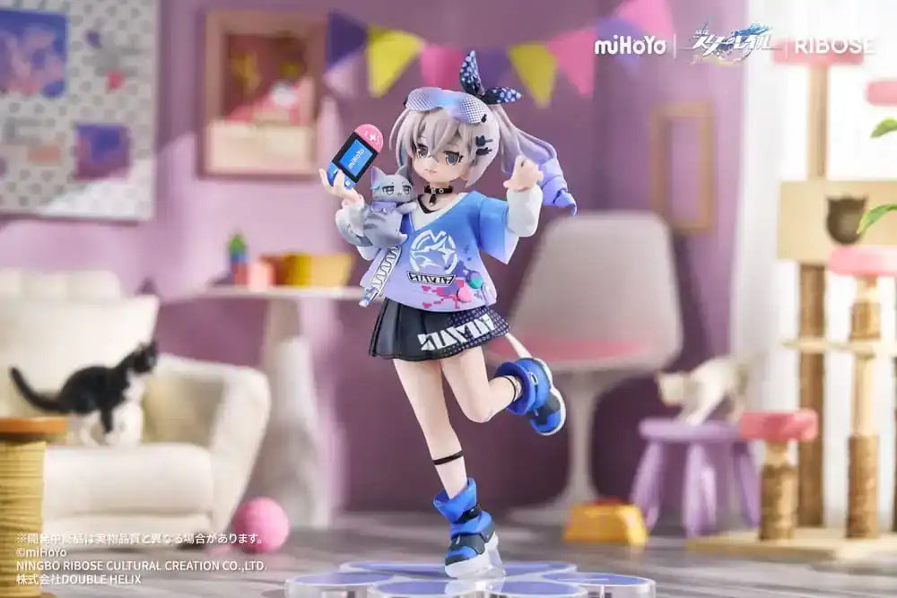 Honkai: Star Rail Rise Up Little Cat Series PVC Statue Silver Wolf Ver. 19 cm - Smalltinytoystore