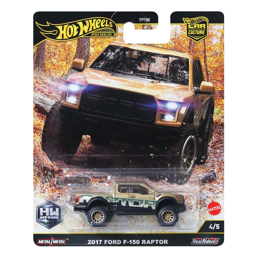 Hot Wheels Premium Car Culture Diecast Modellauto 1/64 2017 Ford F-150 Raptor - Smalltinytoystore