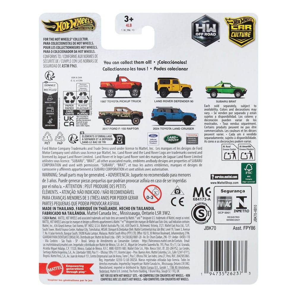 Hot Wheels Premium Car Culture Diecast Modellauto 1/64 2017 Ford F-150 Raptor - Smalltinytoystore