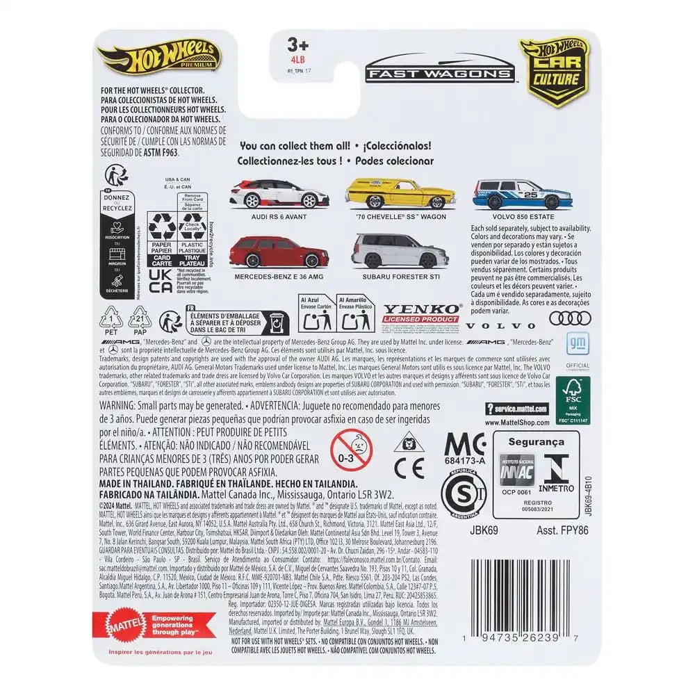 Hot Wheels Premium Car Culture Diecast Modellauto 1/64 Mercedes-Benz E 36 AMG - Smalltinytoystore