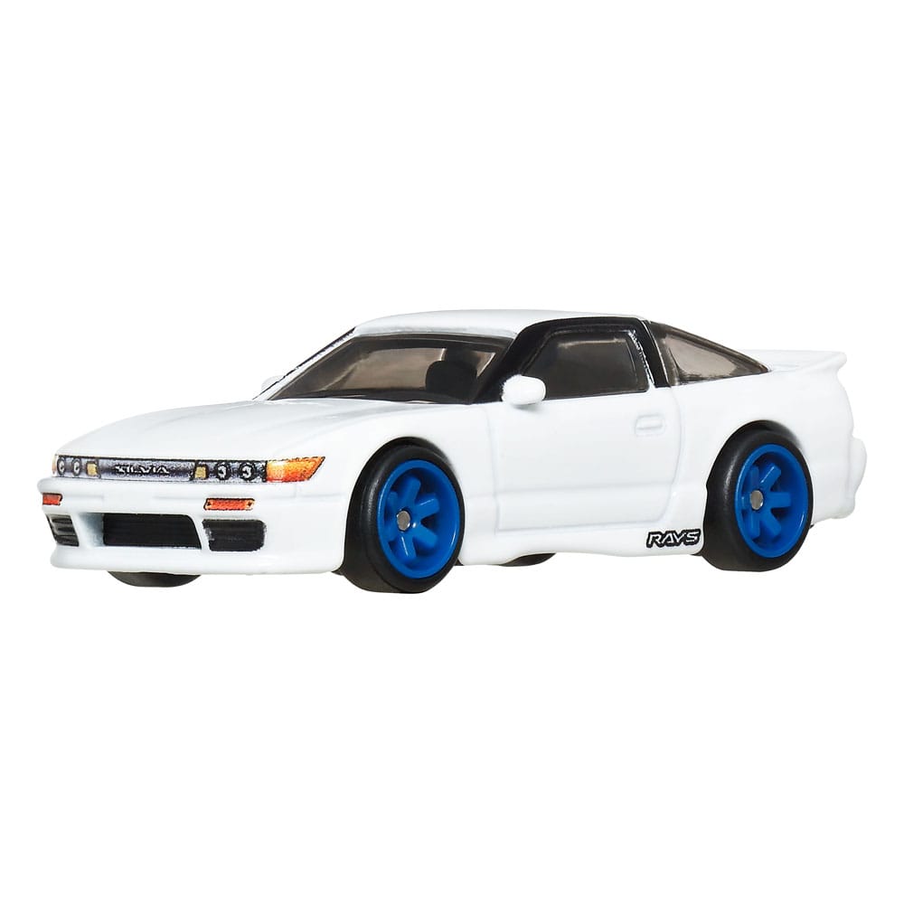 Hot Wheels Premium Car Culture Diecast Modellautos 2er-Pack 1/64 '96 Nissan 180SX Type X & Nissan SilEighty - Smalltinytoystore