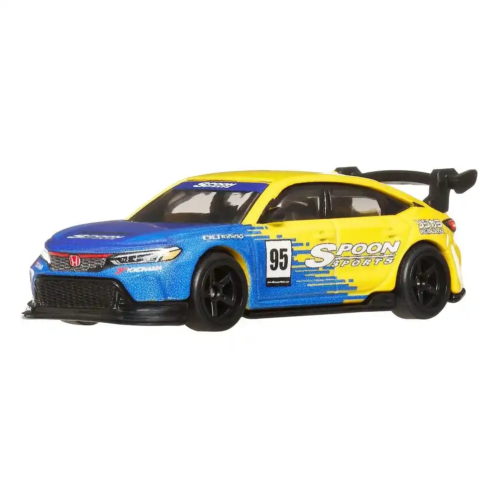 Hot Wheels Premium Car Culture Diecast Modellautos 2er-Pack 1/64 '99 Honda Civic Type R (EK9) & Honda Civic Type R - Smalltinytoystore
