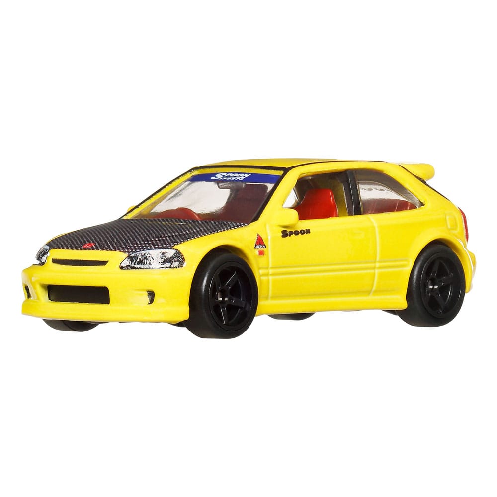 Hot Wheels Premium Car Culture Diecast Modellautos 2er-Pack 1/64 '99 Honda Civic Type R (EK9) & Honda Civic Type R - Smalltinytoystore