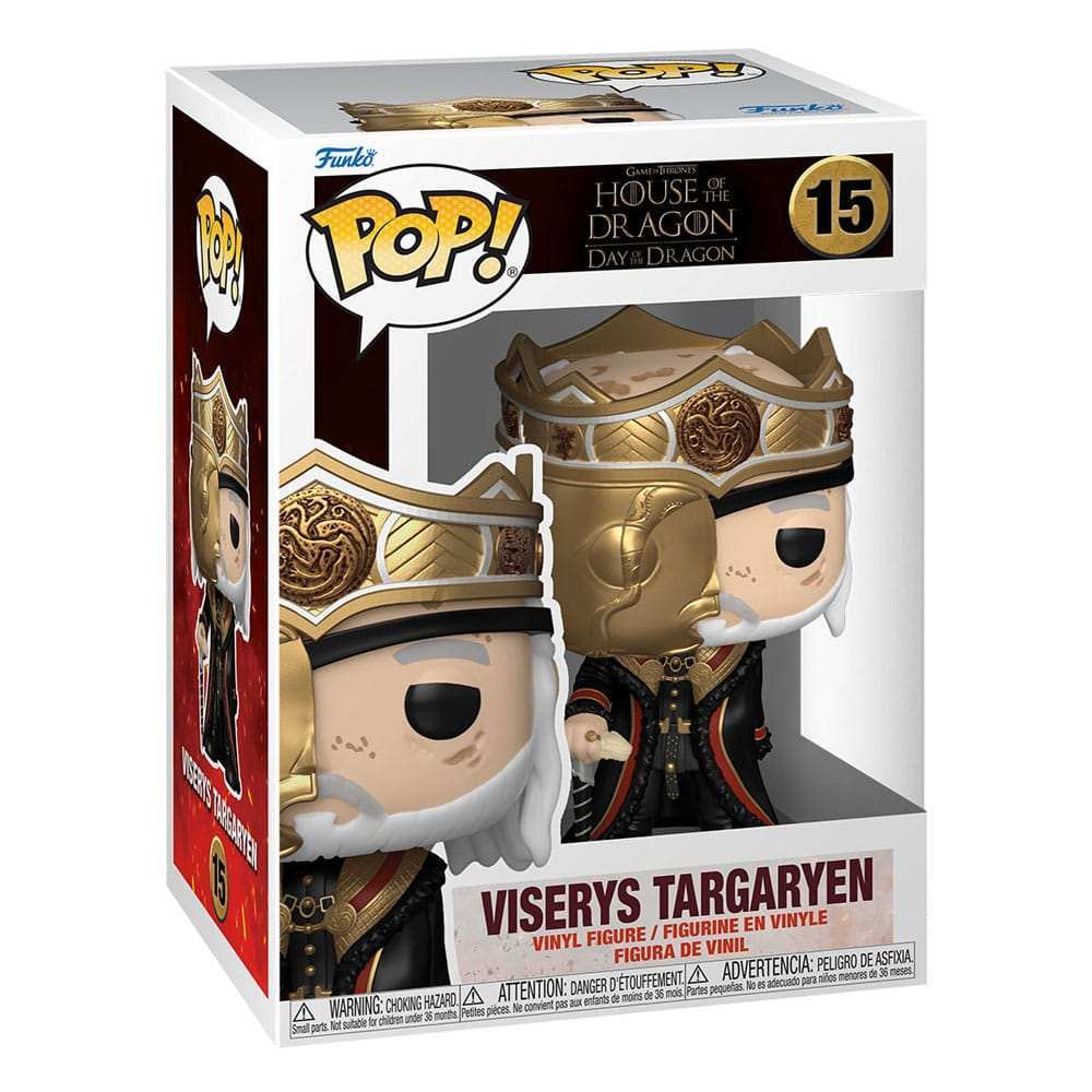House of the Dragon POP! TV Vinyl Figuren Masked Viserys 9 cm Sortiment (6) - Smalltinytoystore