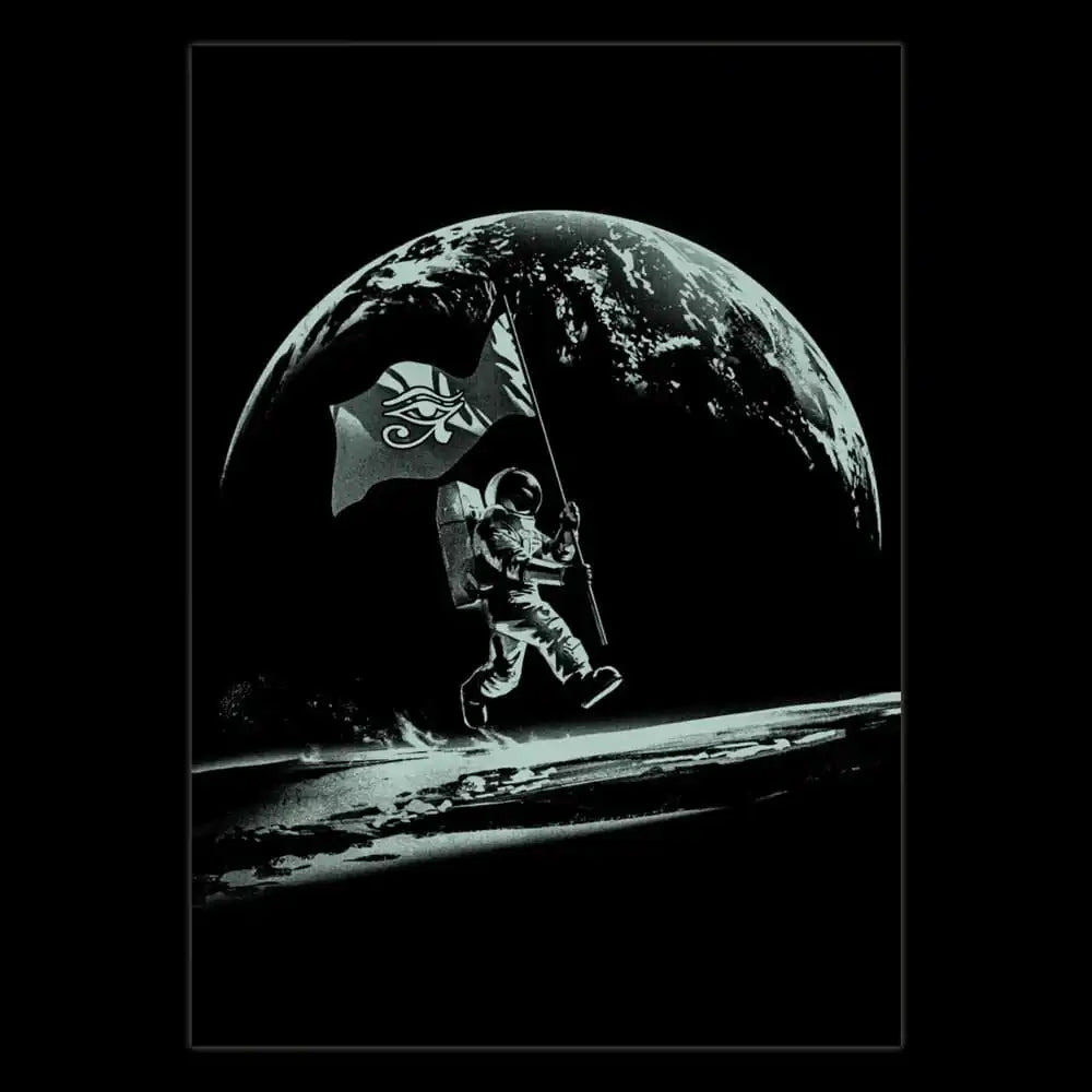 Humankind Poster Glow in the Dark Astronaut - Smalltinytoystore