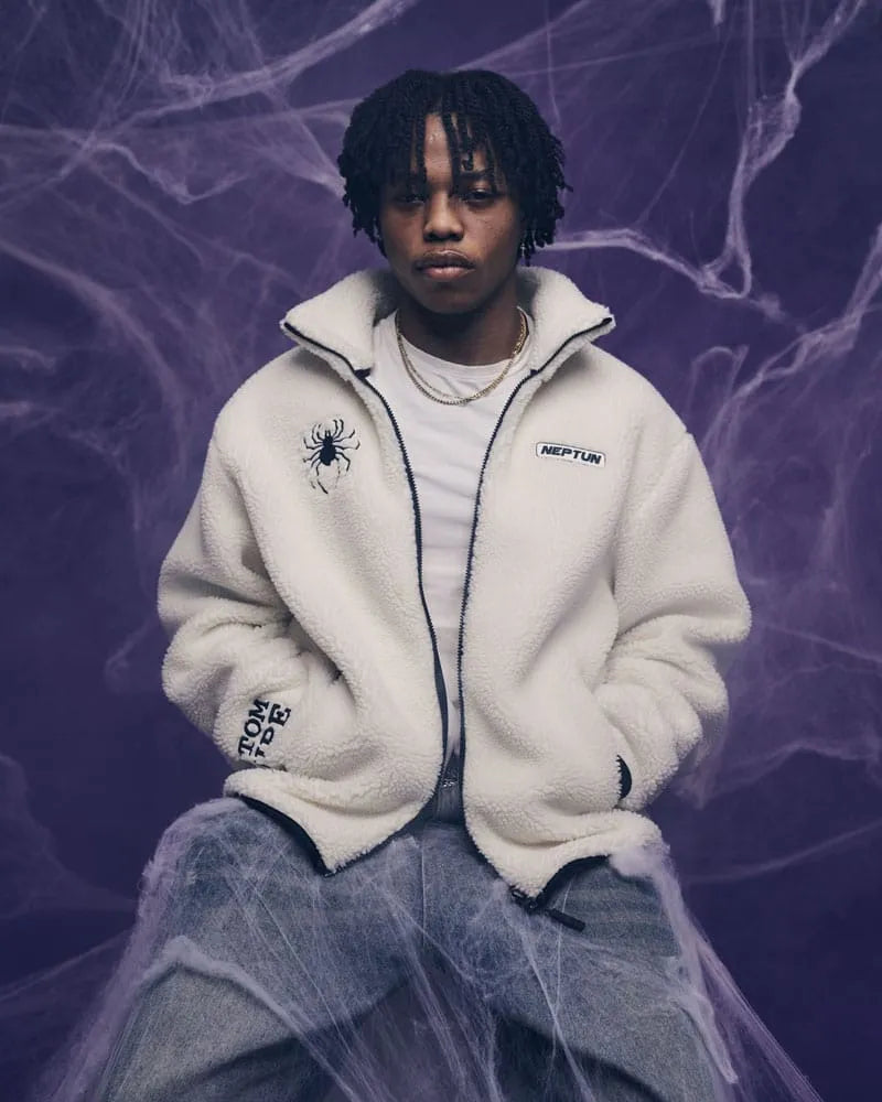 Hunter x Hunter Sherpa Jacke White Größe S - Smalltinytoystore