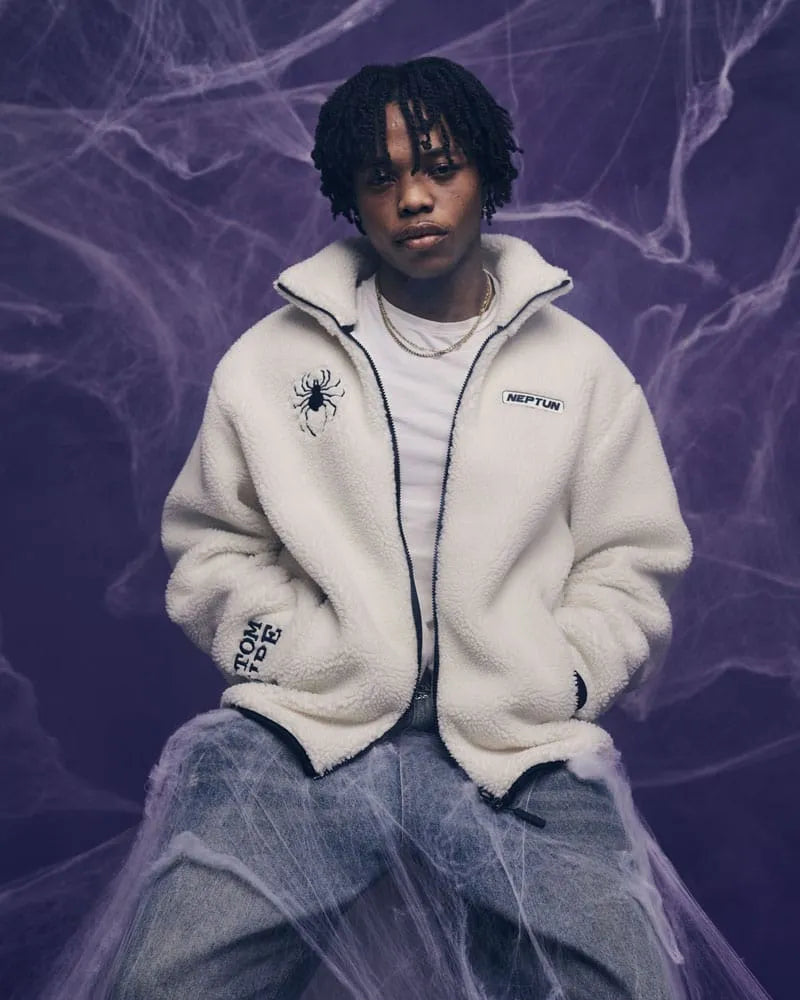 Hunter x Hunter Sherpa Jacke White Größe XXL - Smalltinytoystore