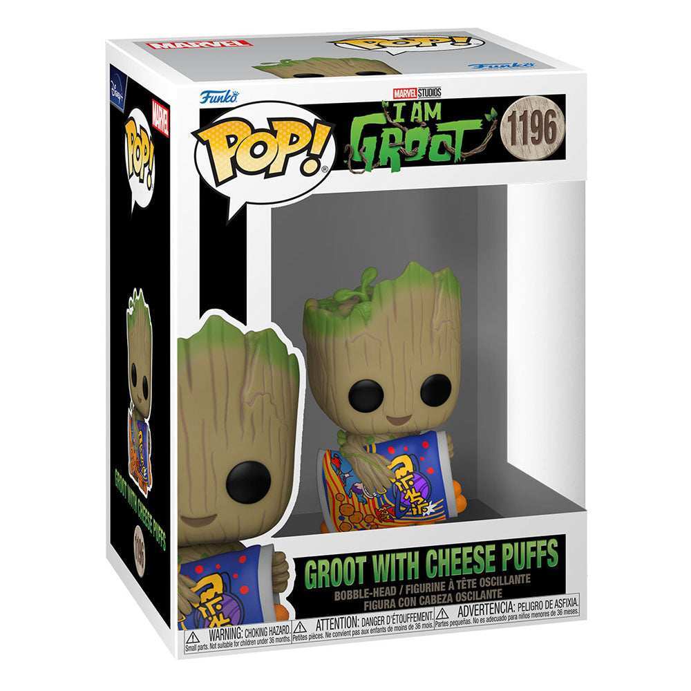 Ich bin Groot POP! Vinyl Figur Groot w/Cheese Puffs 9 cm - Smalltinytoystore