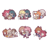 Idolmaster Rubber Mascot Buddycolle Gummi-Anhänger Gakuen 7 cm Sortiment (6) - Smalltinytoystore