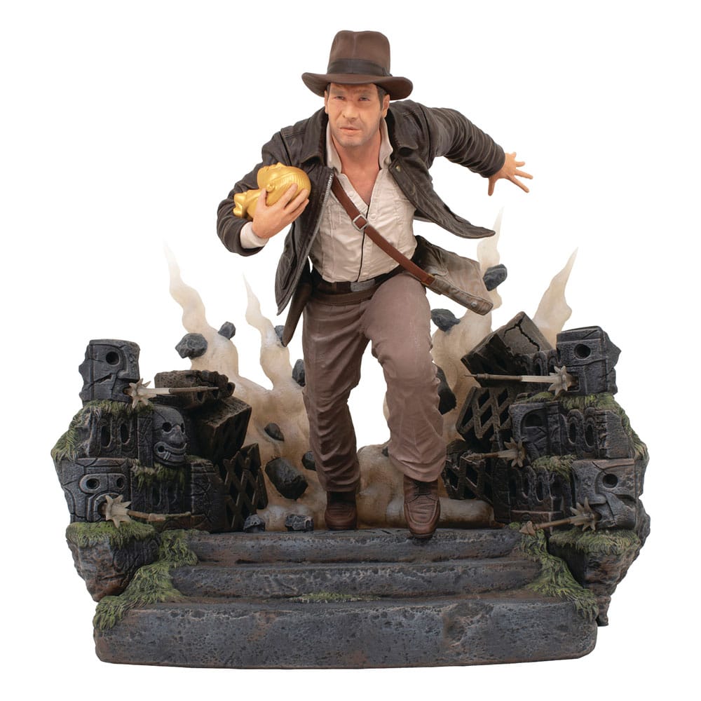 Indiana Jones: Jäger des verlorenen Schatzes Deluxe Gallery PVC Statue Escape with Idol 25 cm - Smalltinytoystore